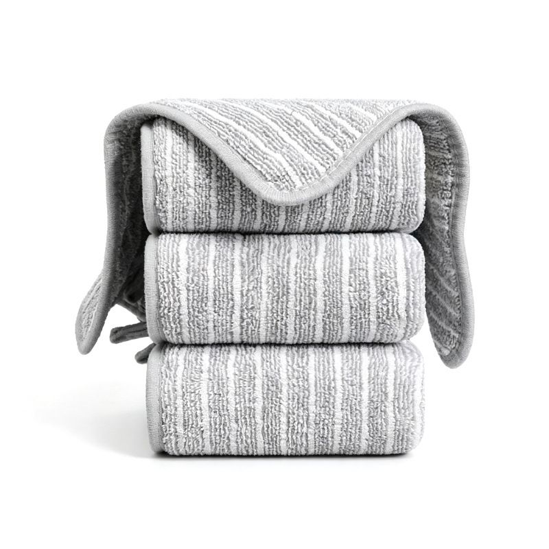 5 Pack Grey Kitchen Cleaning Cloths - 25 x 25 cm Reusable Absorbent Lint-Free
