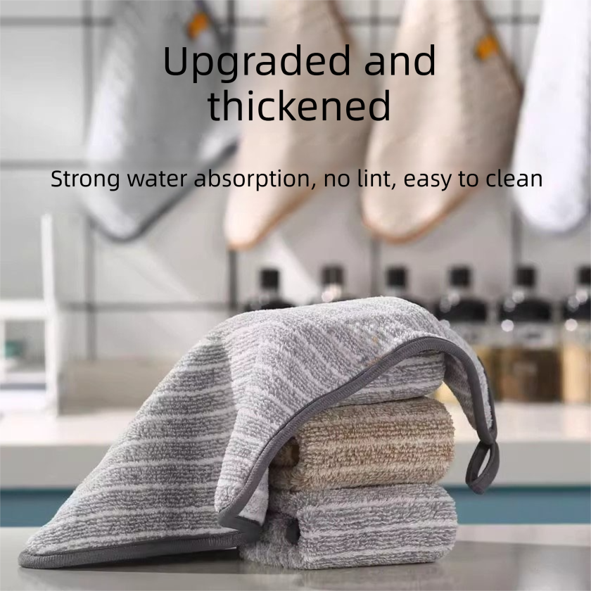 5 Pack Grey Kitchen Cleaning Cloths - 25 x 25 cm Reusable Absorbent Lint-Free view 2