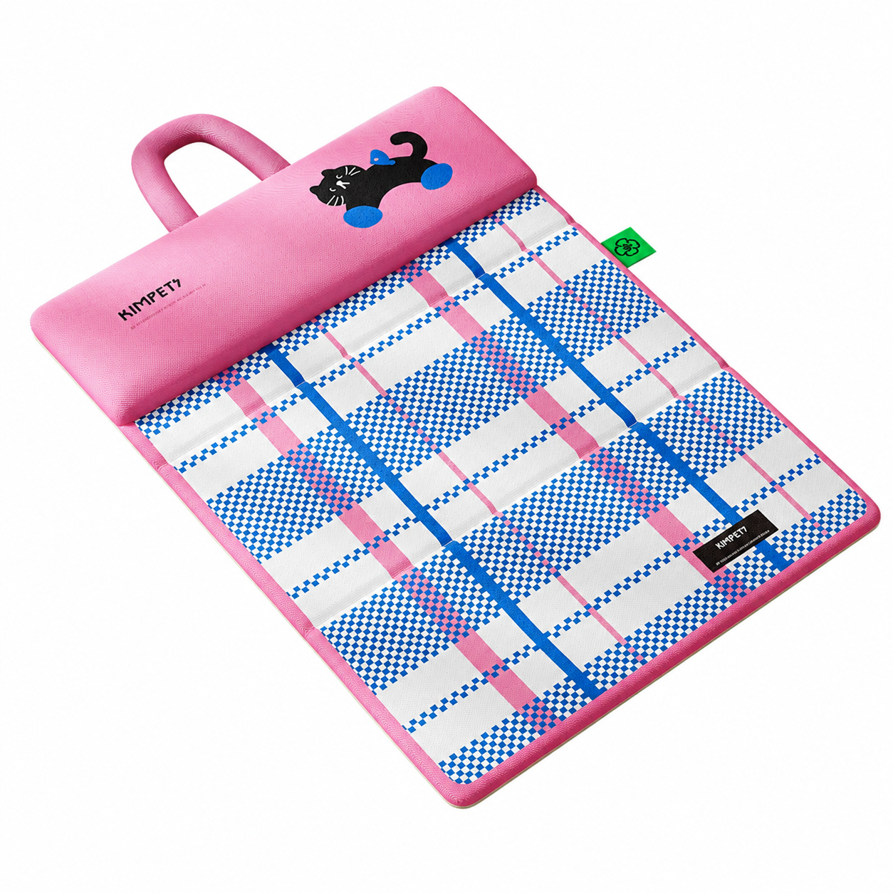 Blue Foldable Pet Cooling Mat (XL) - Double-Sided Summer Dog Bed Pad