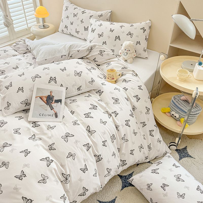 Butterfly Print Bedding Set - 3 Piece Set - Quilt Cover 200 x 229 cm with 2 view 4