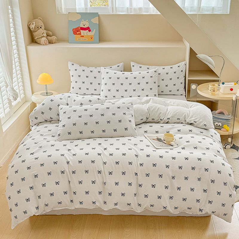 Bow Print Bedding Set - 3 Piece Set - Quilt Cover 229 x 229 cm with 2 view 2