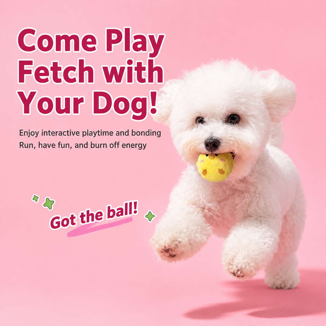 3-Piece Cartoon Squeaky Ball Dog Toy Set with TPR Thorn Ball Inside - Soft view 2