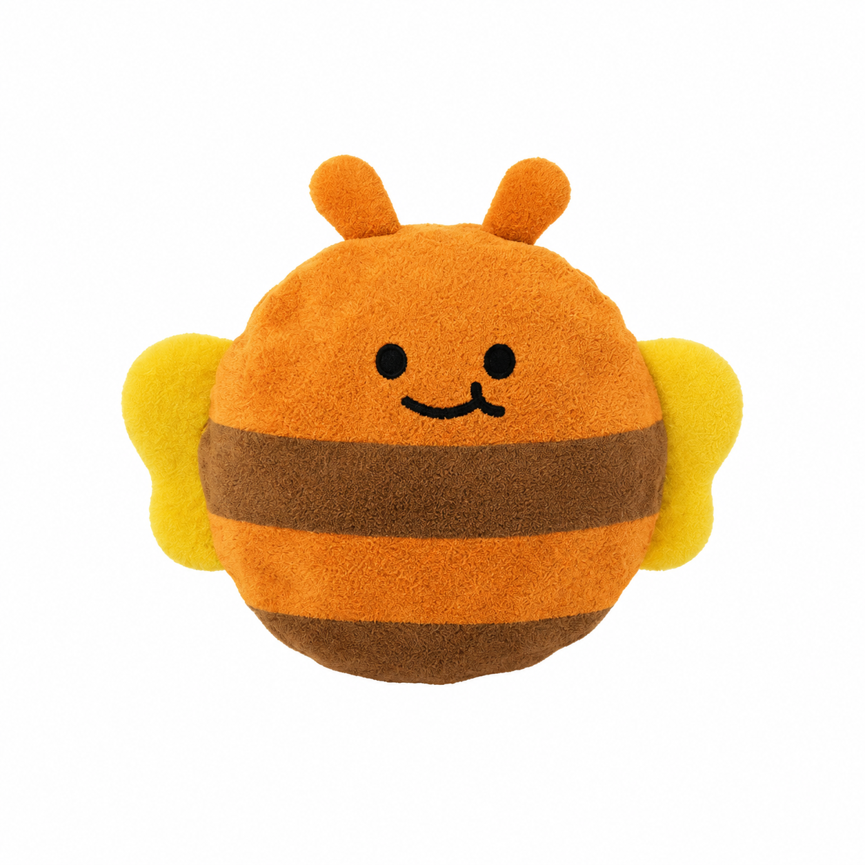 2-Piece Yellow Bee Squeaky Ball Dog Toy Set with TPR Thorn Ball Inside - Soft