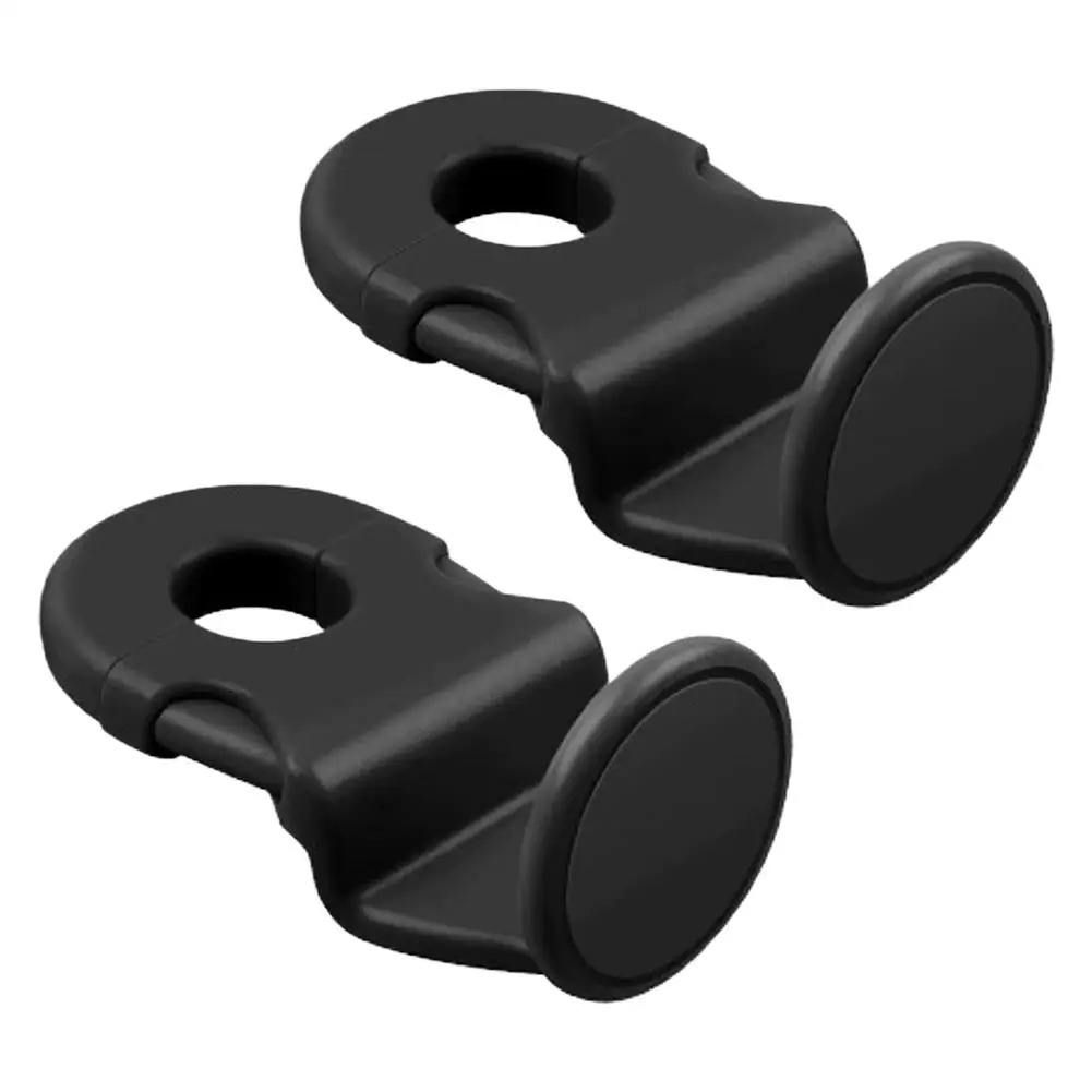 Black Car Headrest Hooks view 2