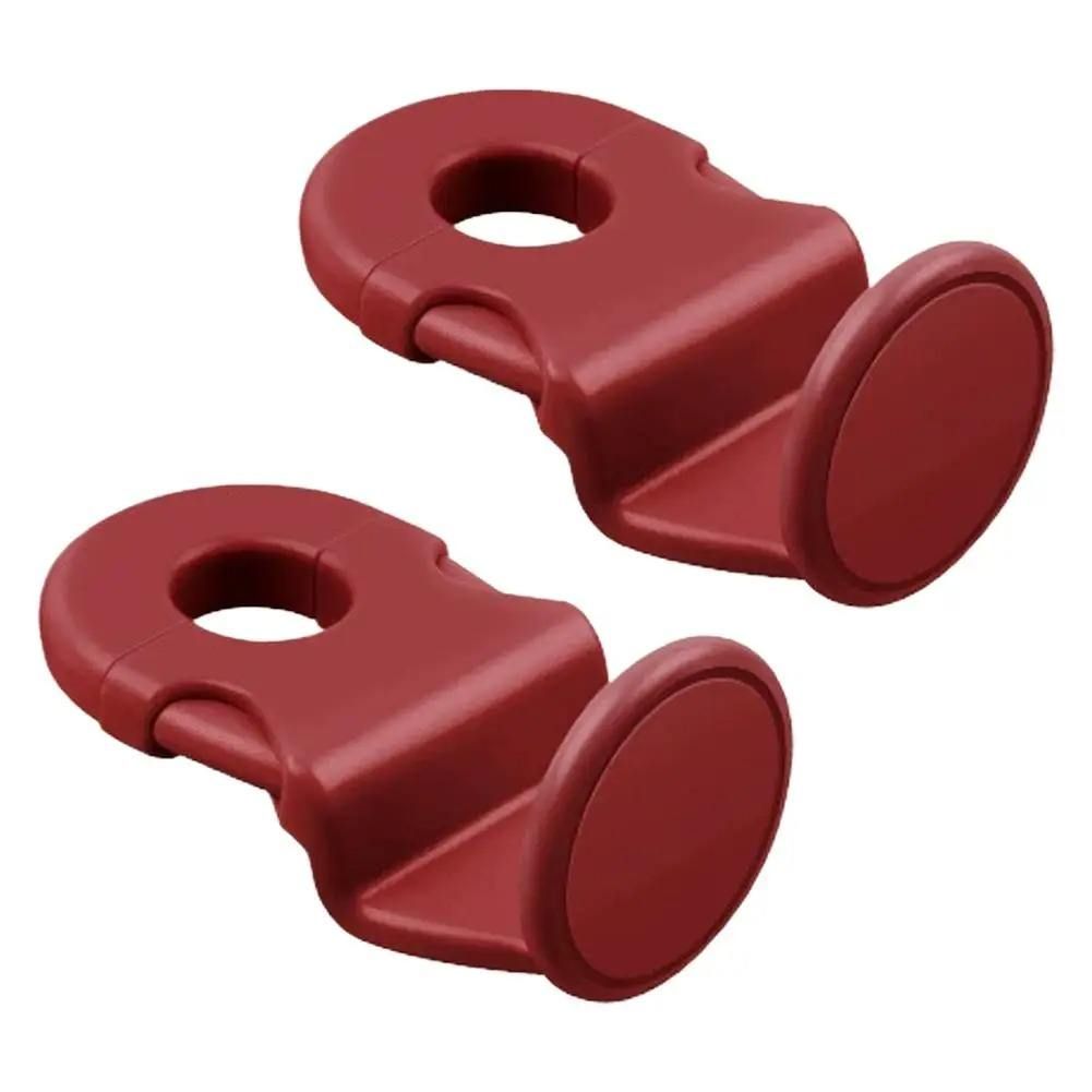 Red Car Headrest Hooks, 4 Pack ABS Seat Back Hangers for Bags, Umbrellas, and view 2