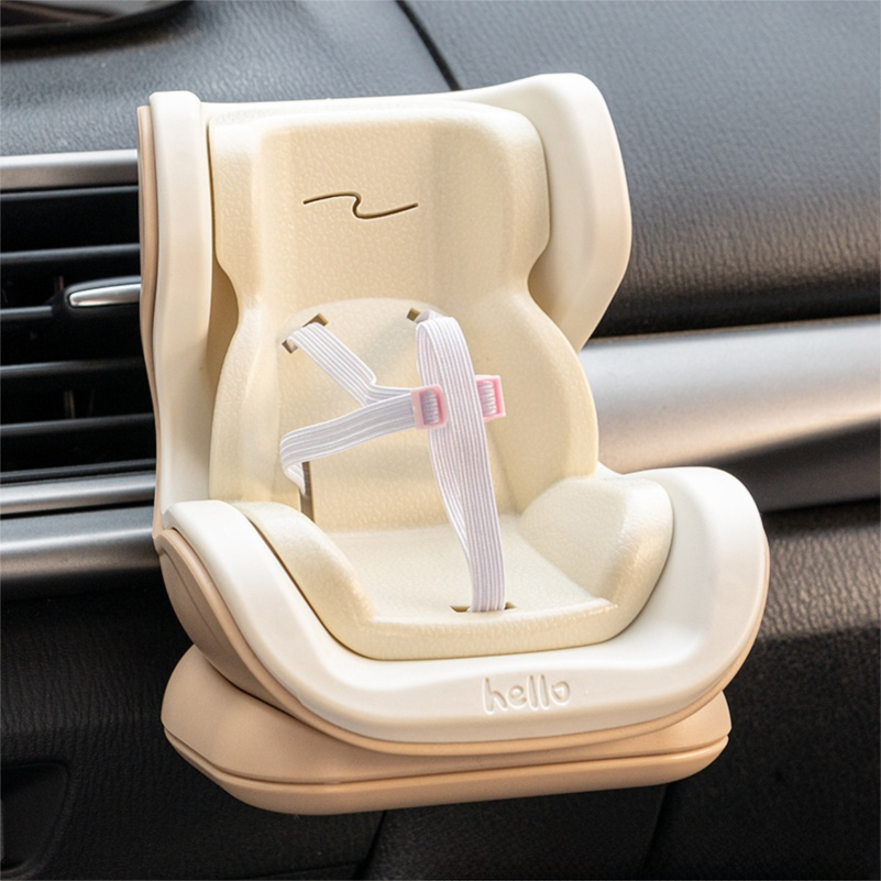 Brown Mini Doll Safety Seat with Magnetic Base view 2