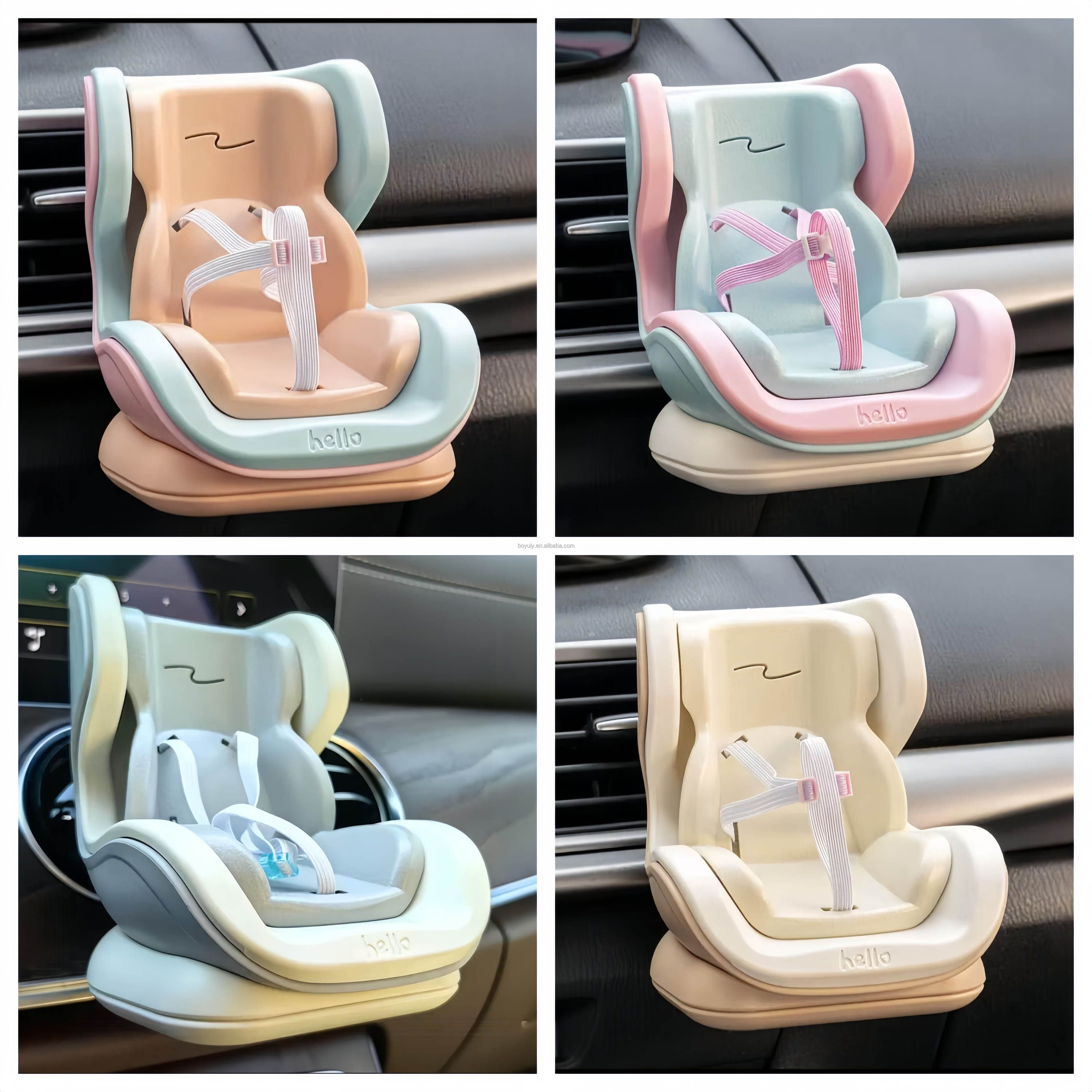 Brown Mini Doll Safety Seat with Magnetic Base view 3