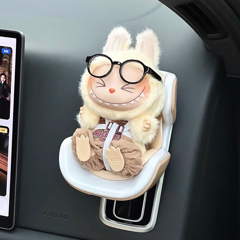 Gray Mini Doll Safety Seat with Magnetic Base view 5