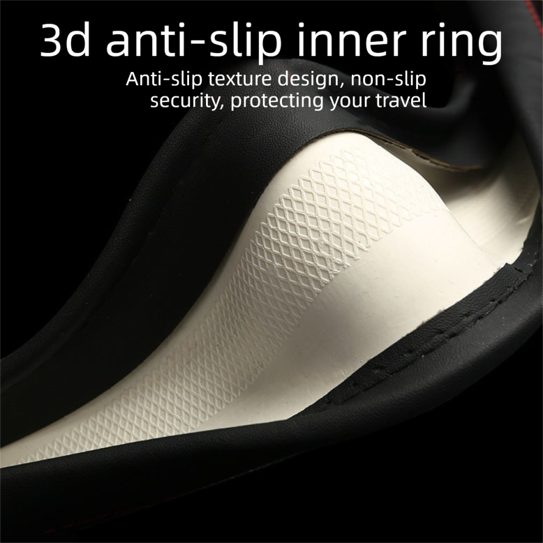 Car Steering Wheel Cover (38cm)- 3D Honeycomb Breathable Mesh - Anti-Slip view 2