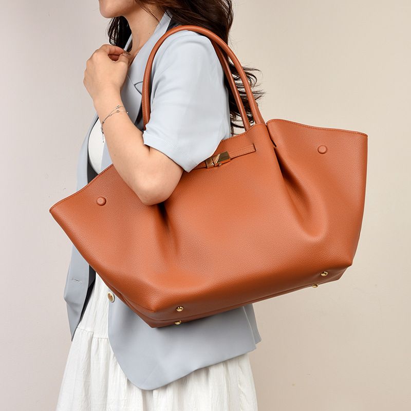 Brown Women's Wings Shape New York Slouchy Tote Bag (61 x 13 x 29CM) - Soft view 6