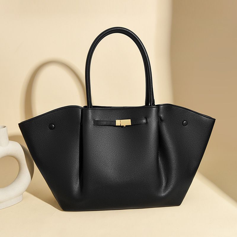 Black Women's Wings Shape New York Slouchy Tote Bag (61 x 13 x 29CM) - Soft