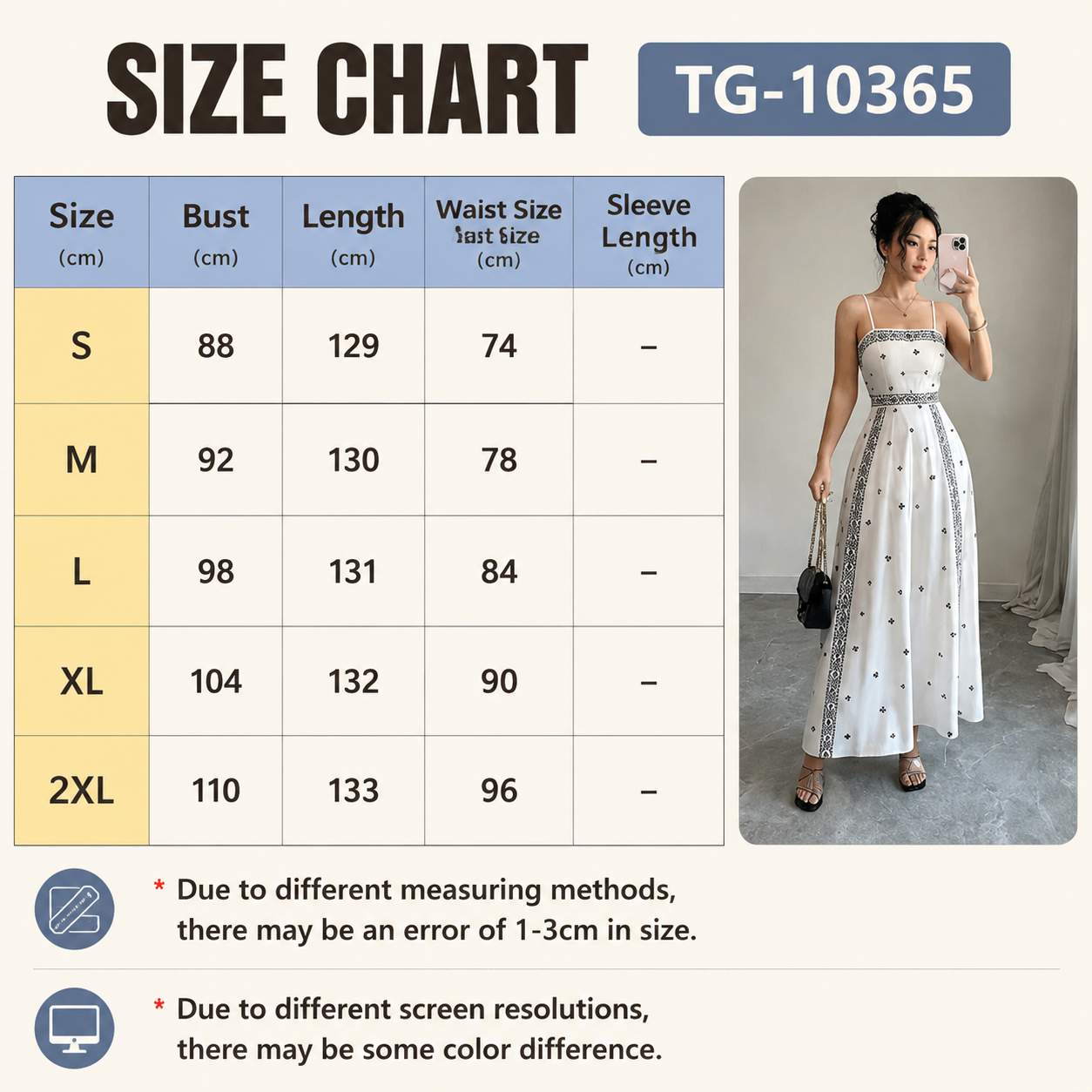 Women's White Boho Print Maxi Dress M Size - Stretch Polyester Fabric view 2