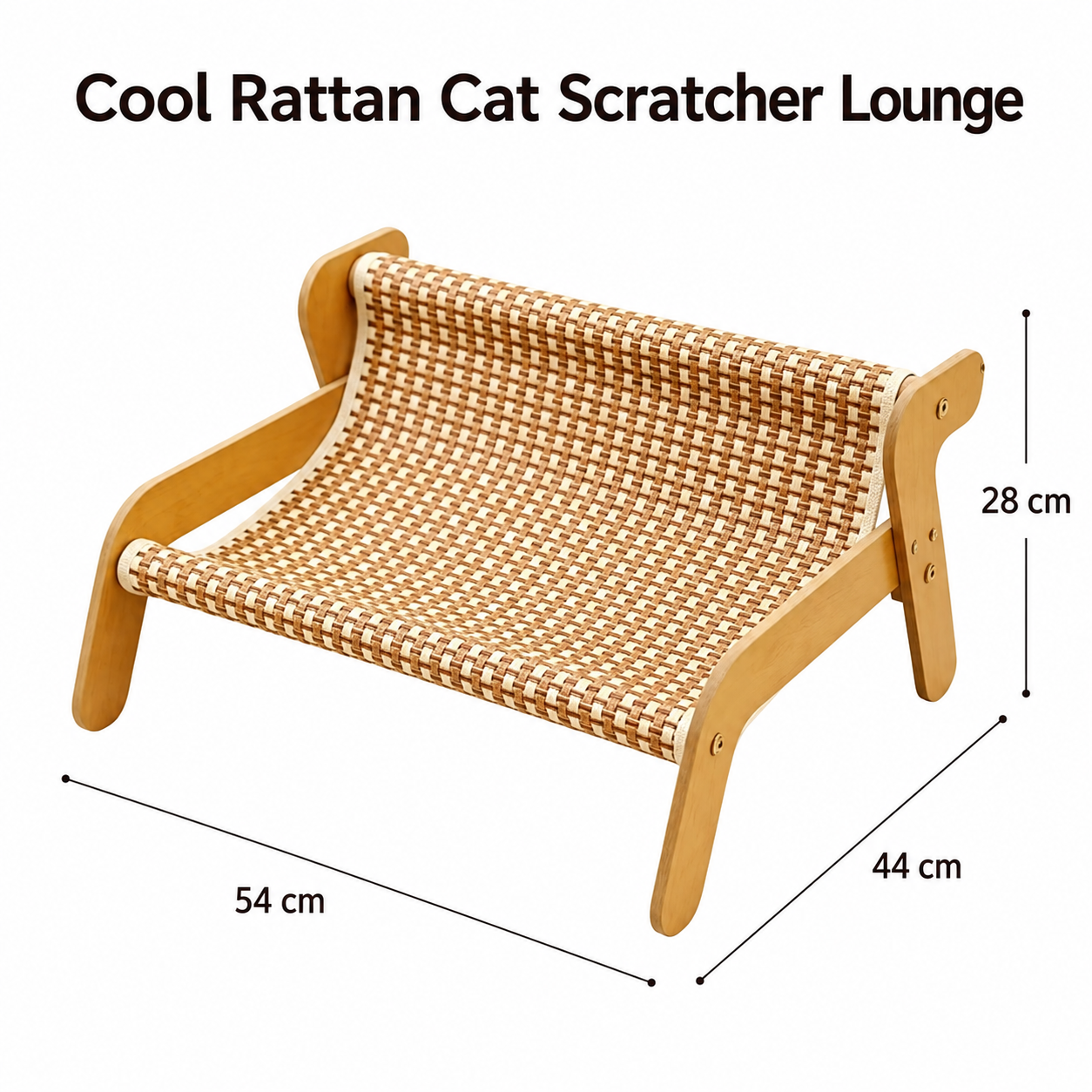 Replacement Mat for Cooling Rattan Woven Lounge - Breathable Large Elevated view 2