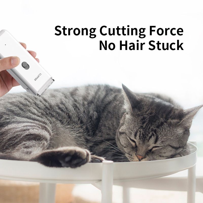 White Portable Pet Grooming Clipper for Dogs and Cats - IPX7 Waterproof USB view 2