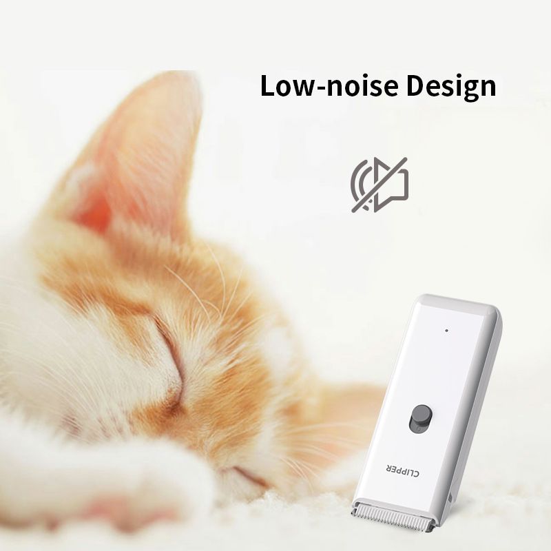 White Portable Pet Grooming Clipper for Dogs and Cats - IPX7 Waterproof USB view 3