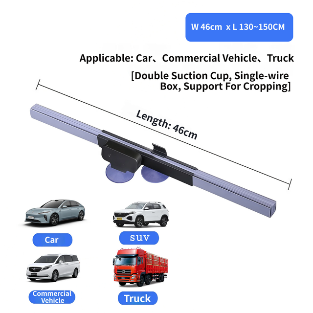 Retractable Car Windscreen Sun Shade with Suction Cup - Auto Roll Up Heat view 2