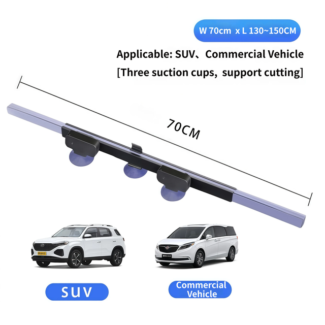 Retractable Car Windscreen Sun Shade with Suction Cup - Auto Roll Up Heat view 2