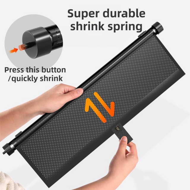 1 Pair Retractable Car Side Window Sun Shade (50 x 50CM) - 6 Layer Vinyl view 5