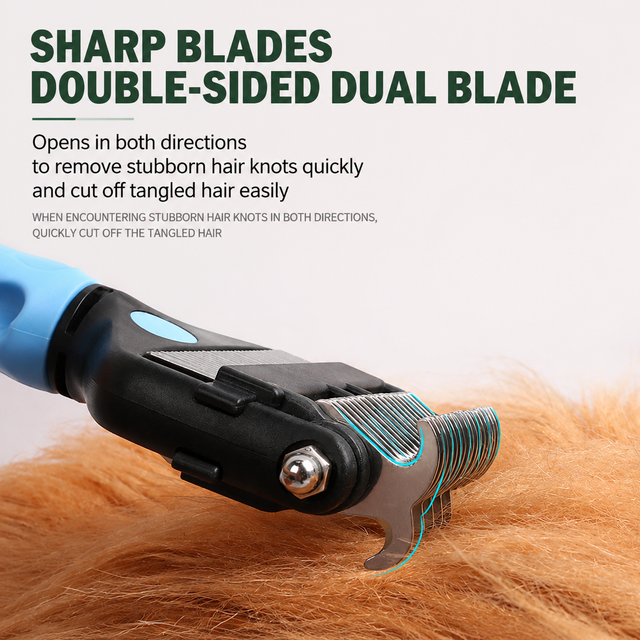 Orange Dual Sided Pet Knot Cutter for Dogs & Cats - 17 view 3