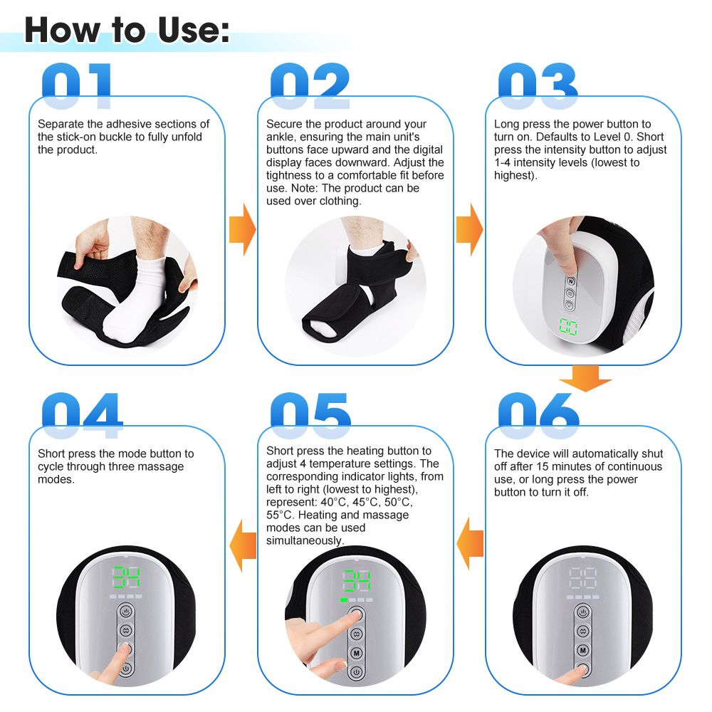Air Compression Heated Foot Massager view 8
