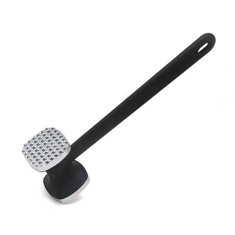 Stainless Steel Meat Tenderizer Tool - Heavy Duty Dual Sided Meat Mallet with
