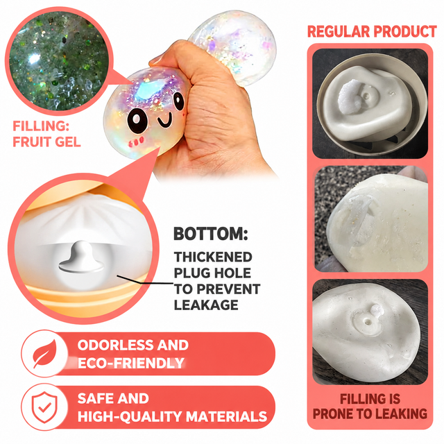 Realistic Steamed Bun Squishy Stress Relief Toy with Steamer Basket - Pink view 6