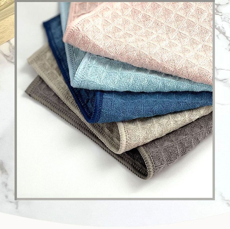 10 Pack Microfibre Waffle Cleaning Rag Set - Super Absorbent Durable Kitchen view 6