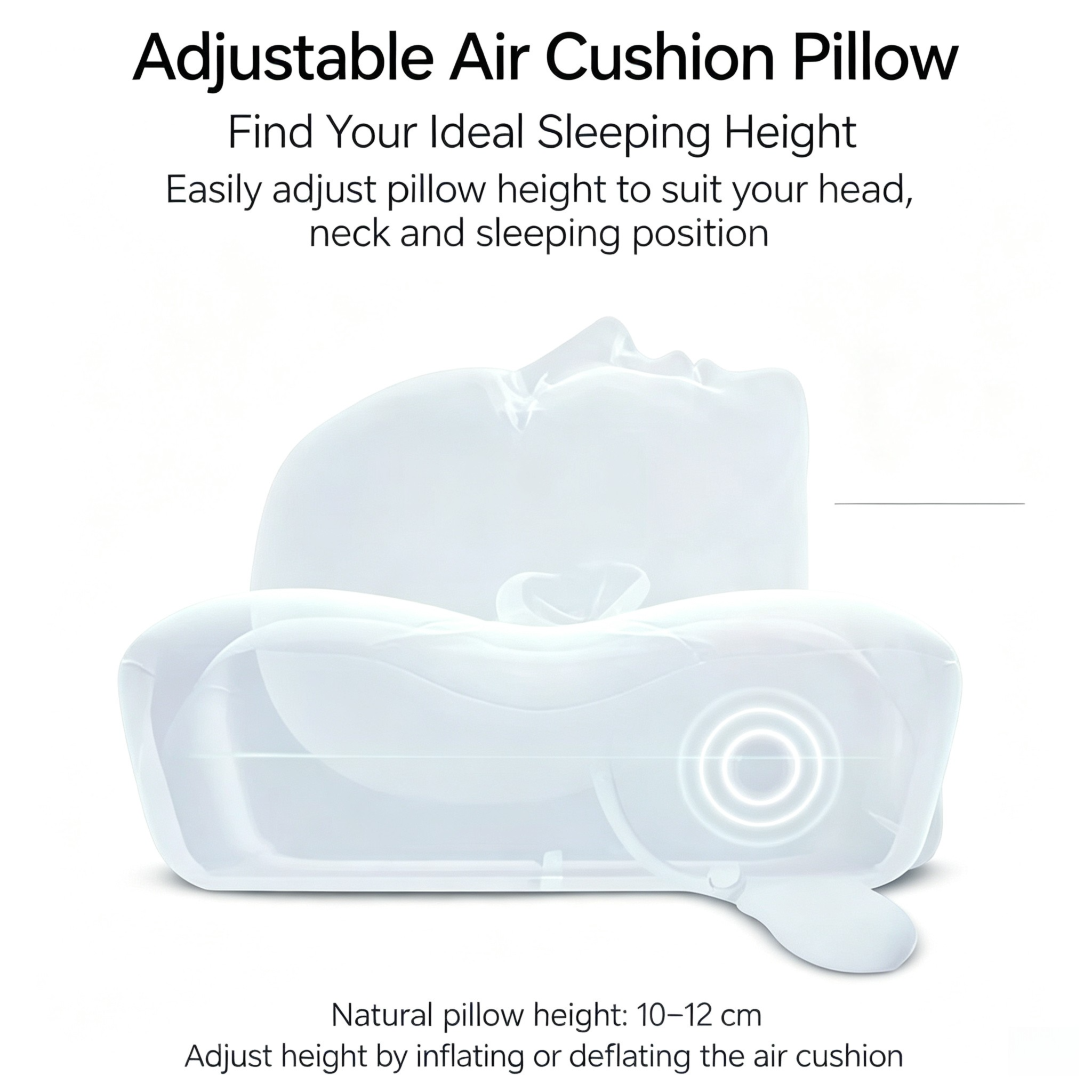 Blue Airbag Adjustable Cervical Neck Support Pillow - All Reason High view 4