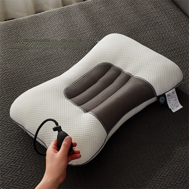 Grey Airbag Adjustable Cervical Neck Support Pillow - All Reason High
