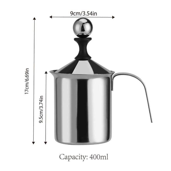 400ML 304 Stainless Steel Manual Milk Frother view 7