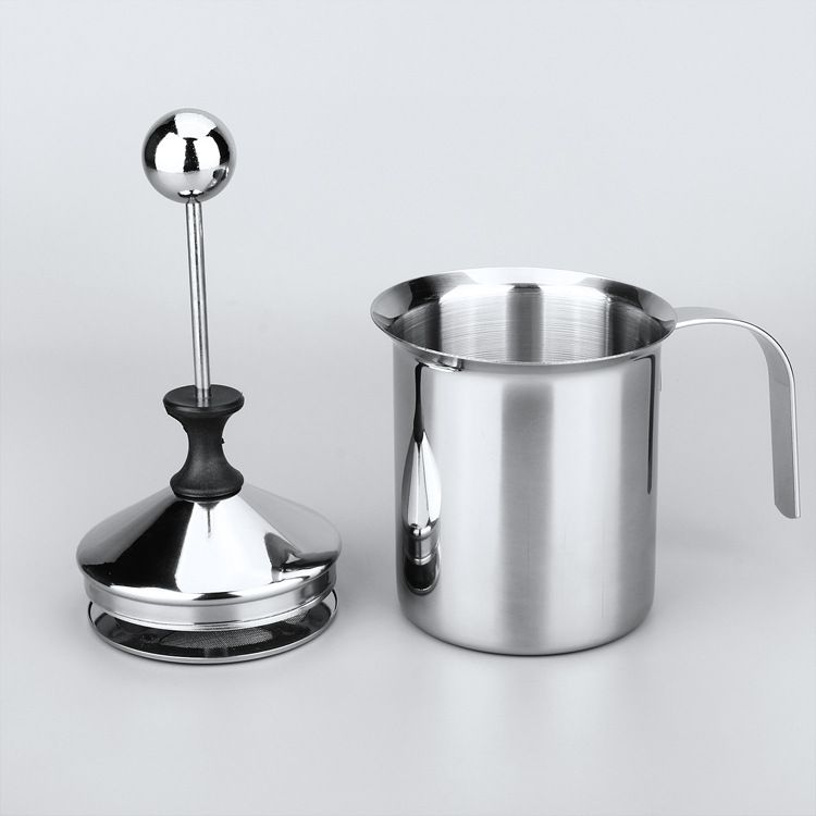 800ML 201 Stainless Steel Manual Milk Frother view 3