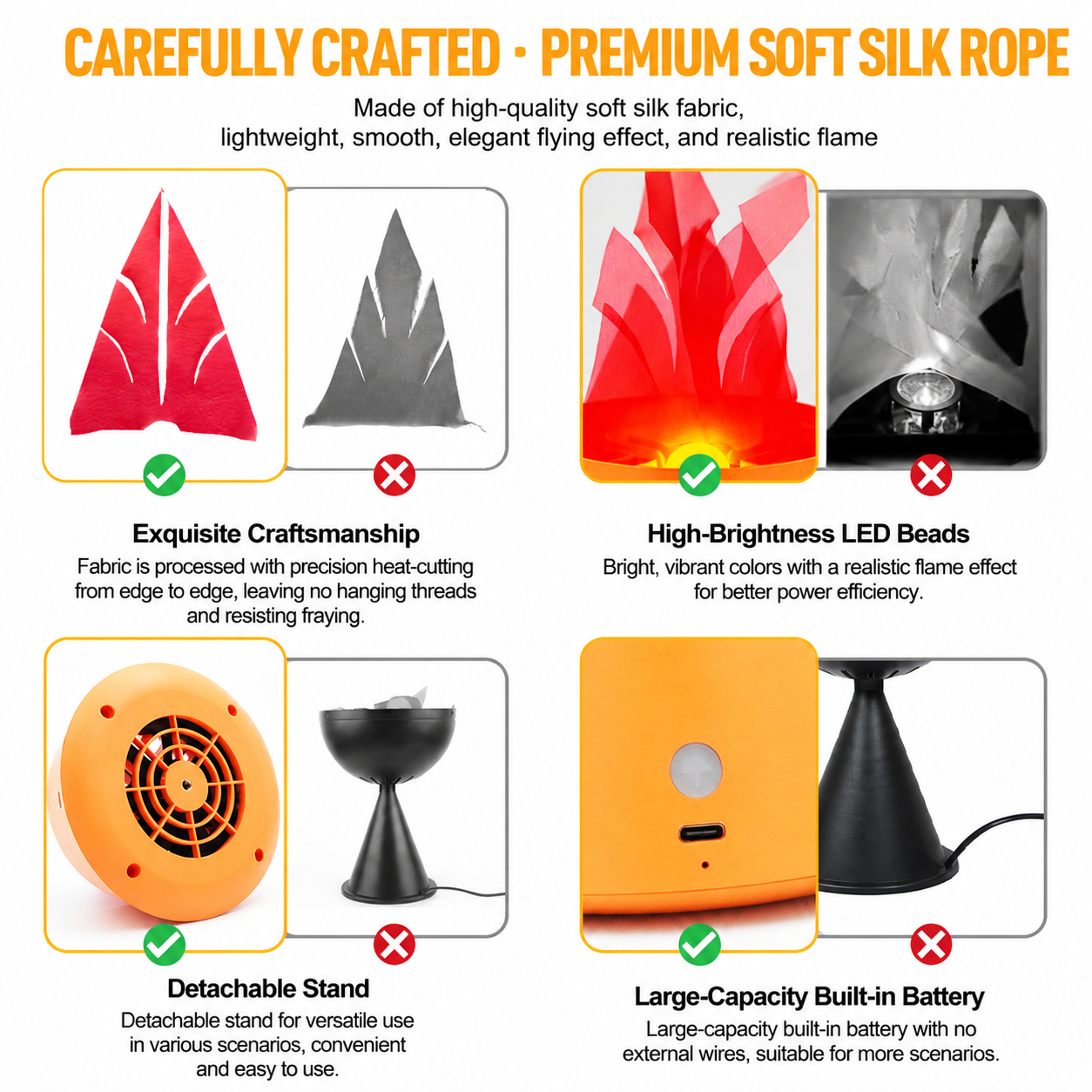 Style-1 LED Halloween Pumpkin Lantern and Simulated Silk Flame Blowing Light view 3