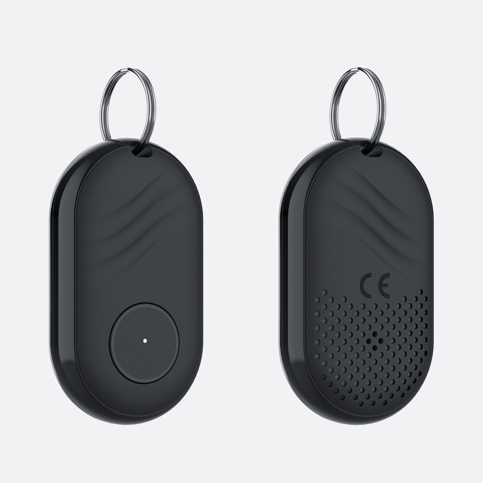 2PCS Black Portable Ultrasonic Pest and Mosquito Repeller with Lanyard Loop