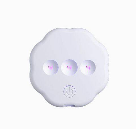 2PCS Smart Automatic On / Off UV Toilet Sanitizer Light with Back Adhesive