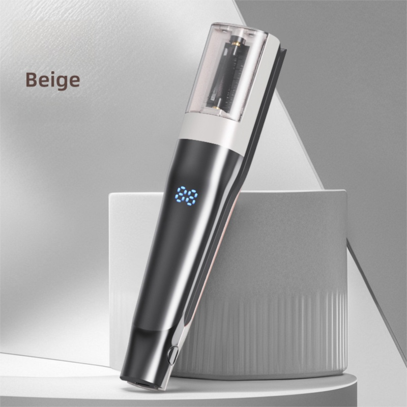 2 in 1 Beige Mini Split End Hair Trimmer and Straightening Comb - Cordless USB
