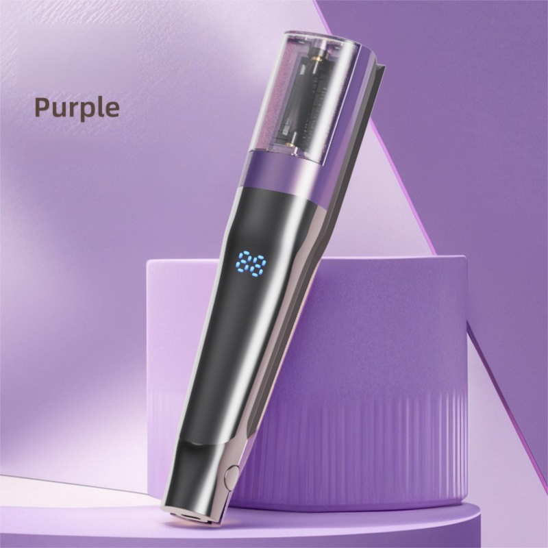 2 in 1 Purple Mini Split End Hair Trimmer and Straightening Comb - Cordless