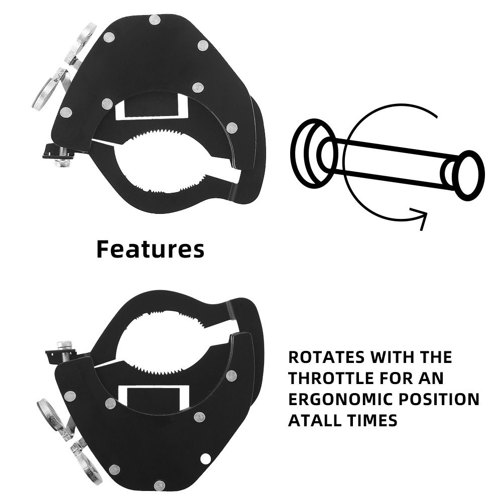 Motorcycle Throttle Lock - Universal Cruise Control Clamp view 3