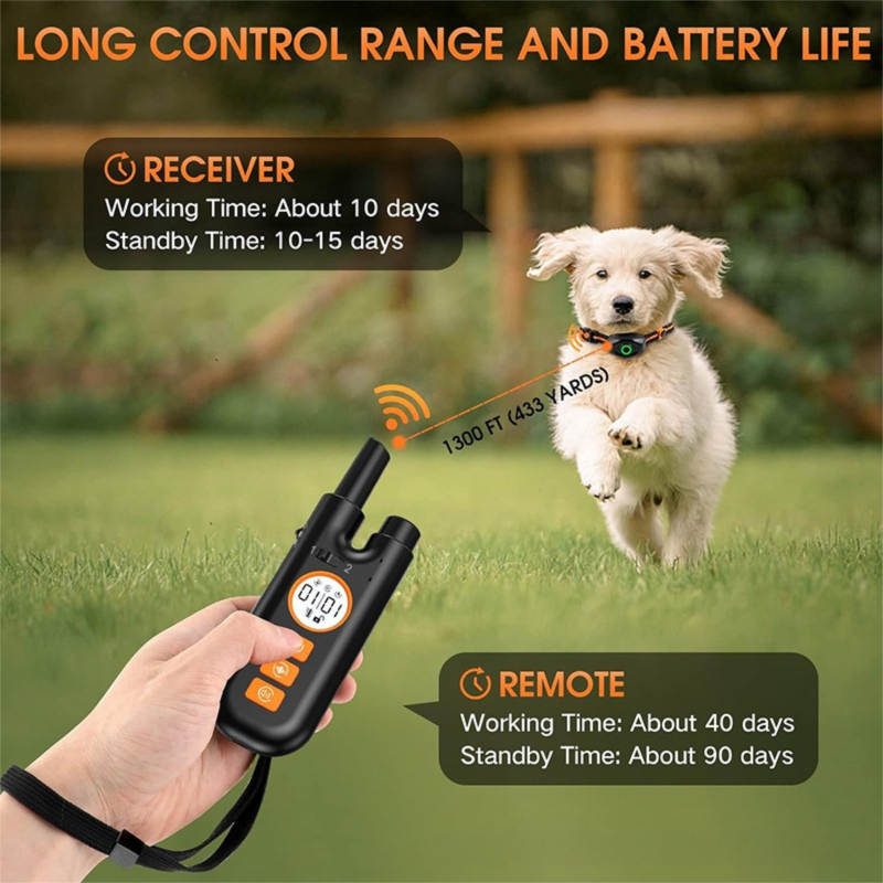 Rechargeable Dog Training Collar (1 Dog Set) - Waterproof Remote Anti Bark view 4