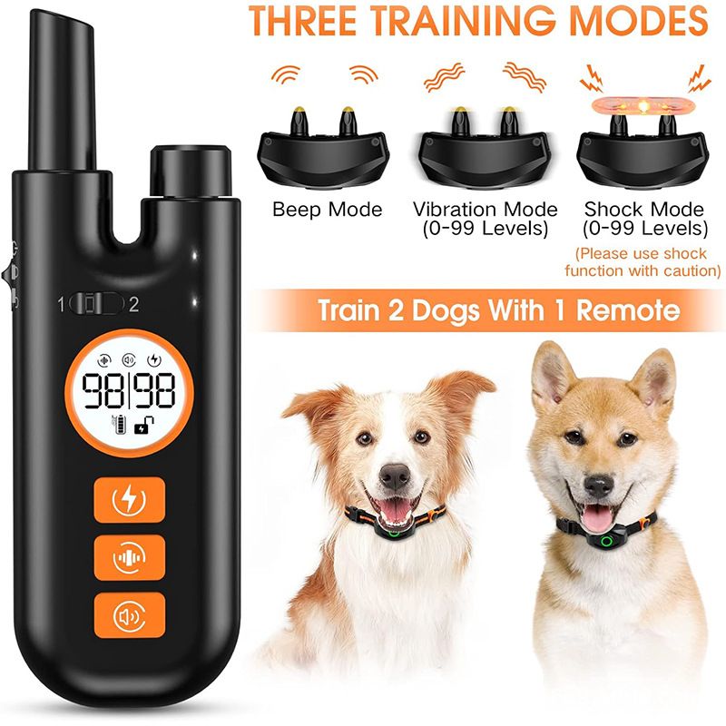 Rechargeable Dog Training Collar (1 Dog Set) - Waterproof Remote Anti Bark view 6