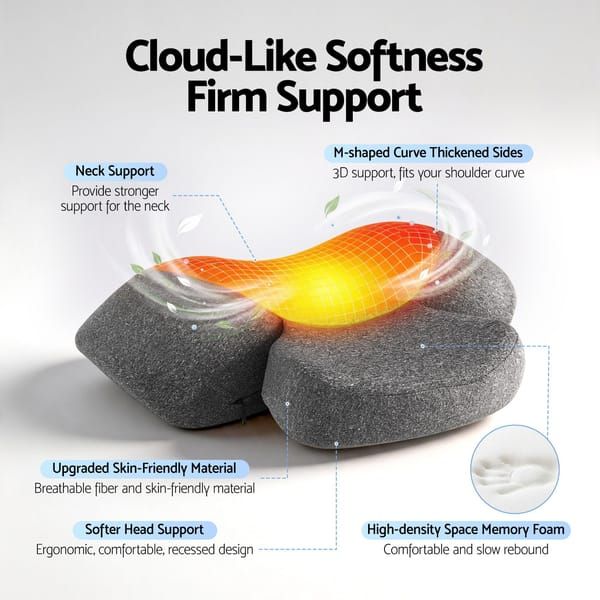 3 in 1 Electric Cervical Neck Massager Pillow (Airbag Traction + Heat Compress view 7