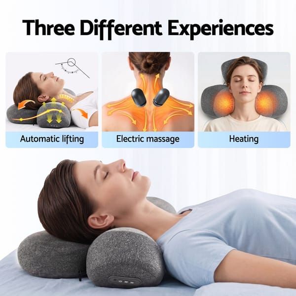 3 in 1 Electric Cervical Neck Massager Pillow (Airbag Traction + Heat Compress view 2