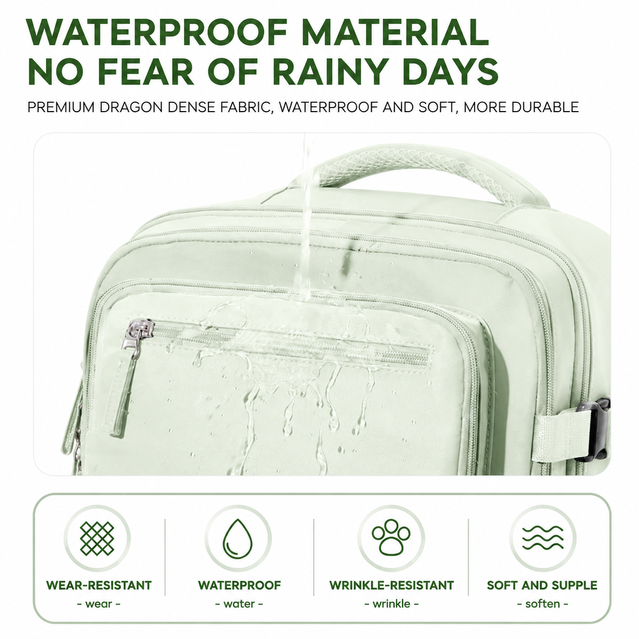 Grey 35L Vacuum Compression Travel Backpack with Manual Air Pump view 7