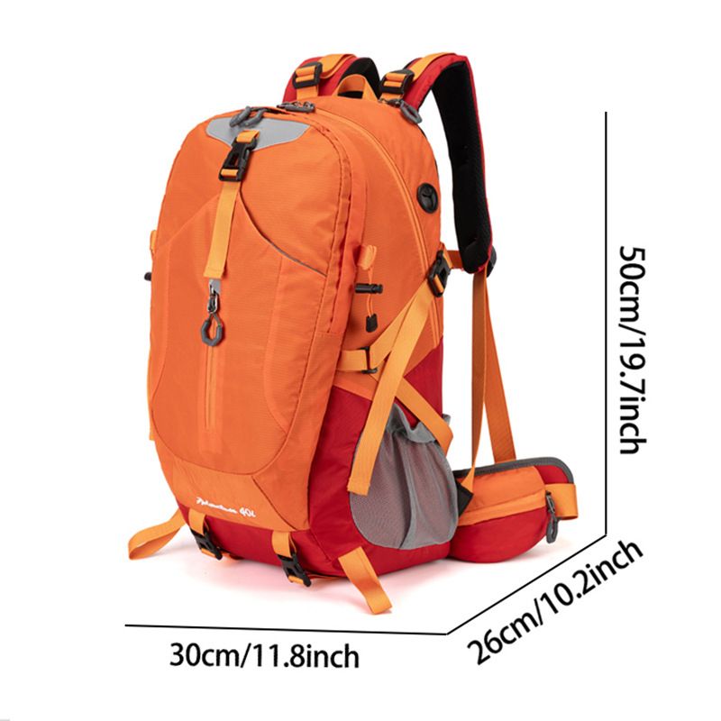 40L Grey Lightweight Outdoor Hiking Backpack with Detachable Suspended Frame & view 9