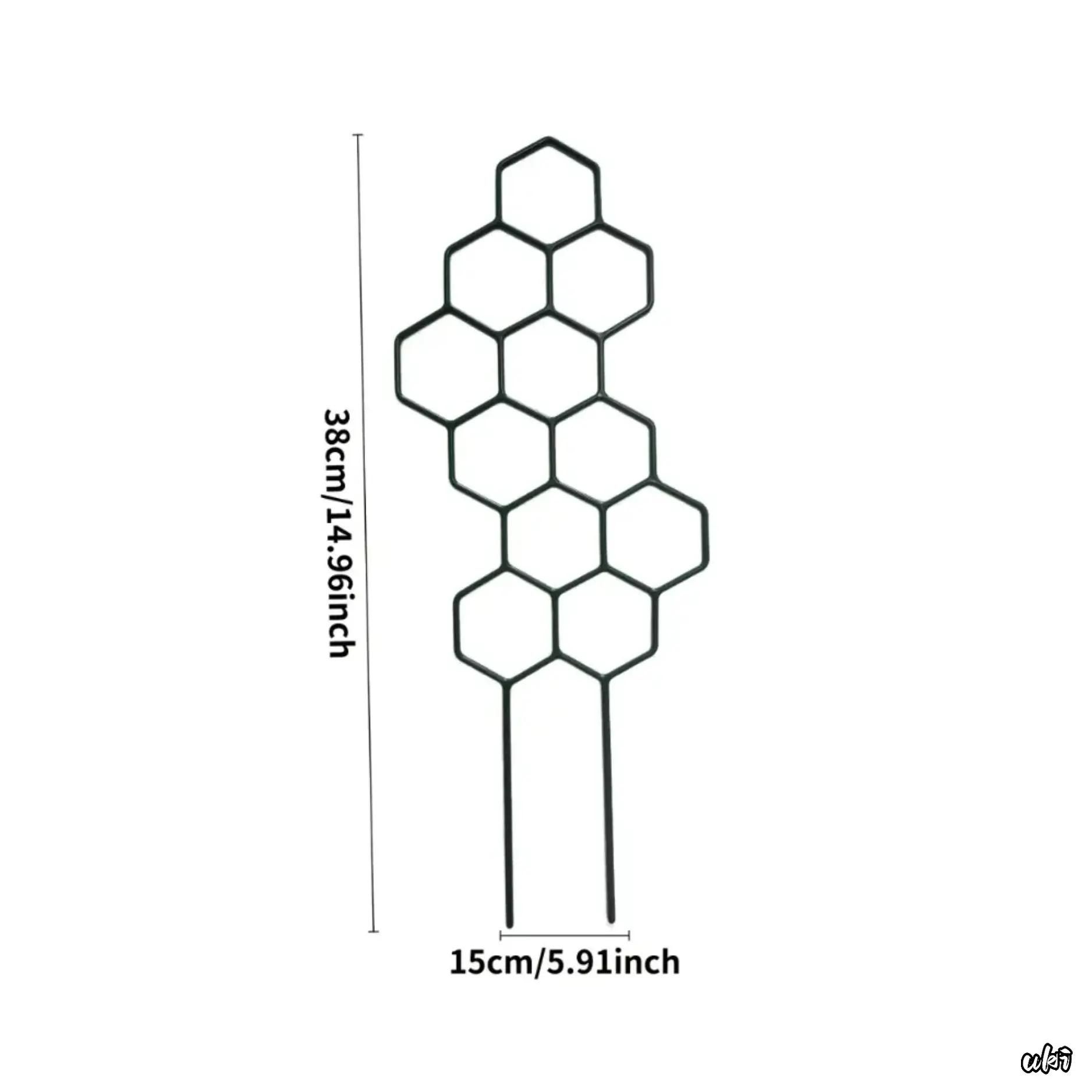 10 Pack Indoor Plant Climbing Trellis Set - Lightweight Honeycomb Garden view 4