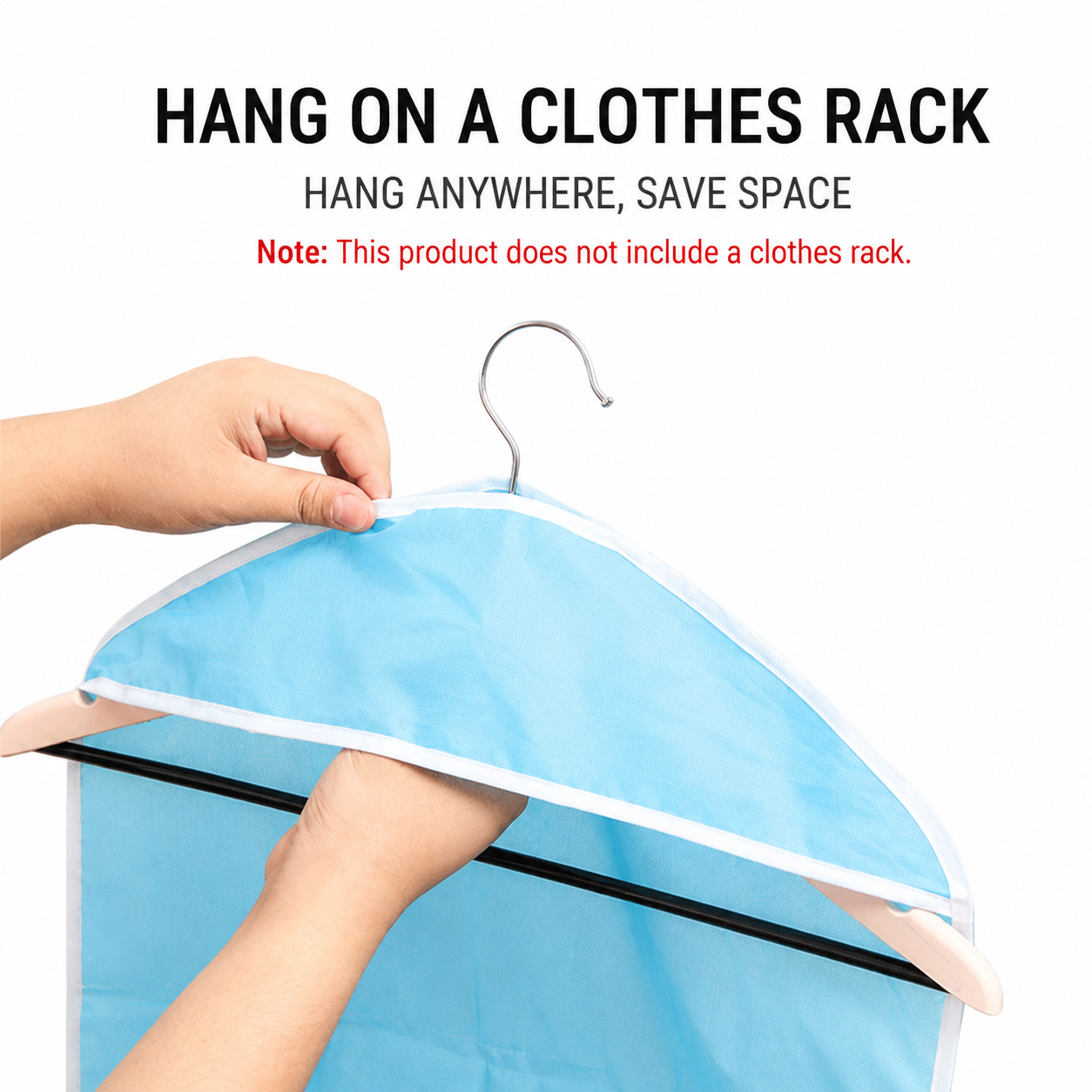 4 Pack Green Hanging Closet Organizer view 3
