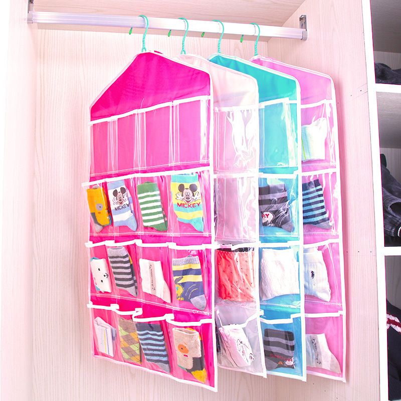 4 Pack Green Hanging Closet Organizer view 5