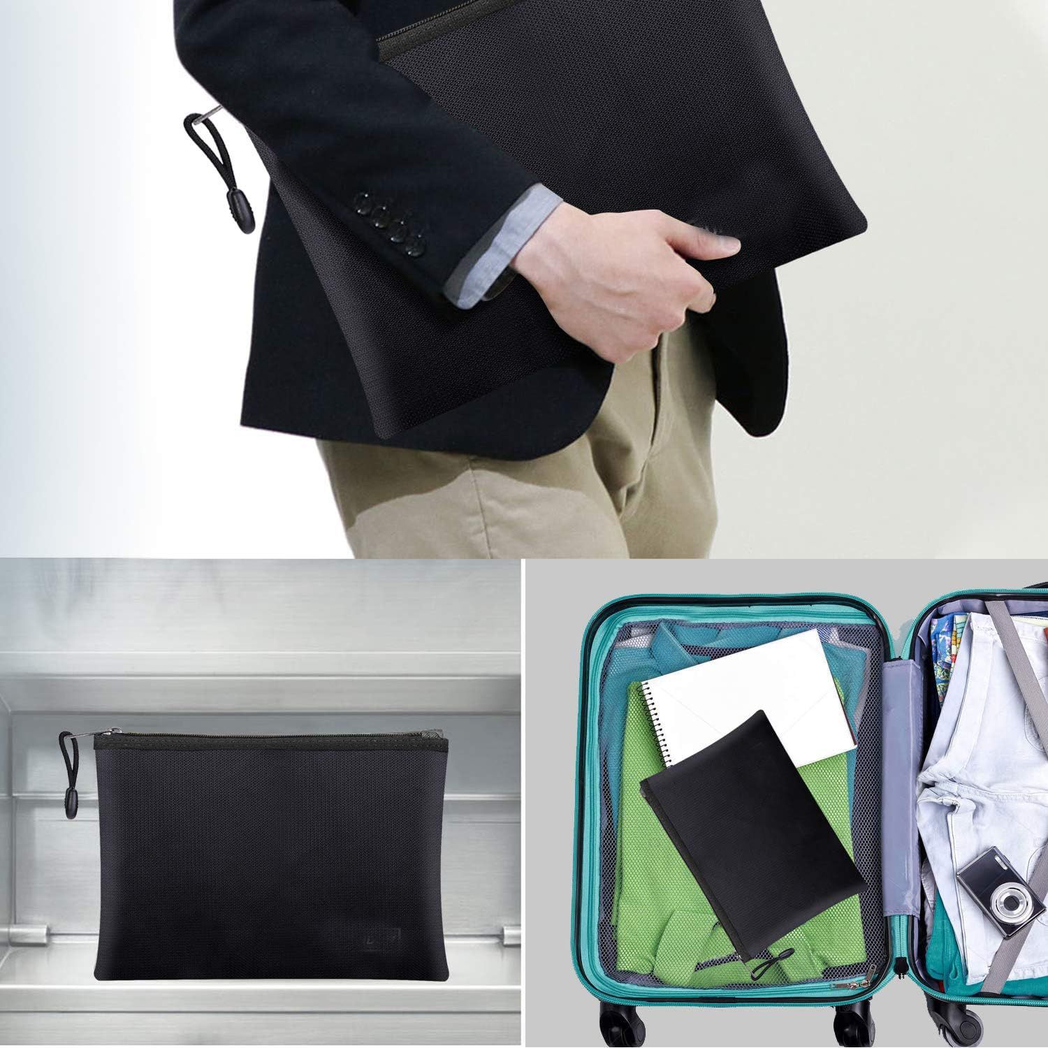 Fireproof Document Zipper Bag (20 X 30CM) - Waterproof & Heat Resistant view 7