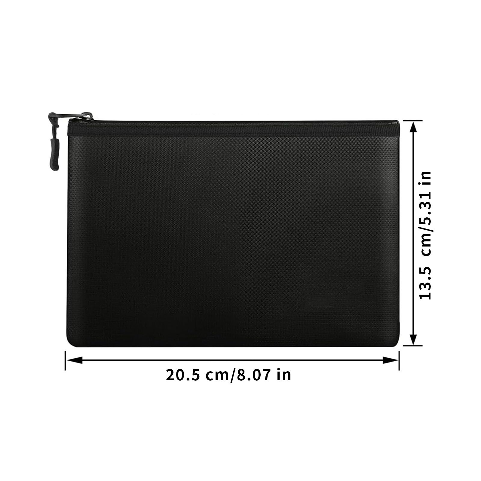 Fireproof Document Zipper Bag (20.5 X 13.5CM) - Waterproof & Heat Resistant