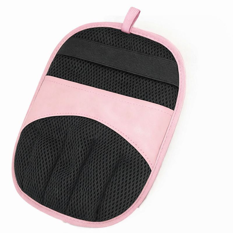 Pink Pet Hair Removal Gloves with Ergonomic 5 Finger Contour Grip (2 Pairs)