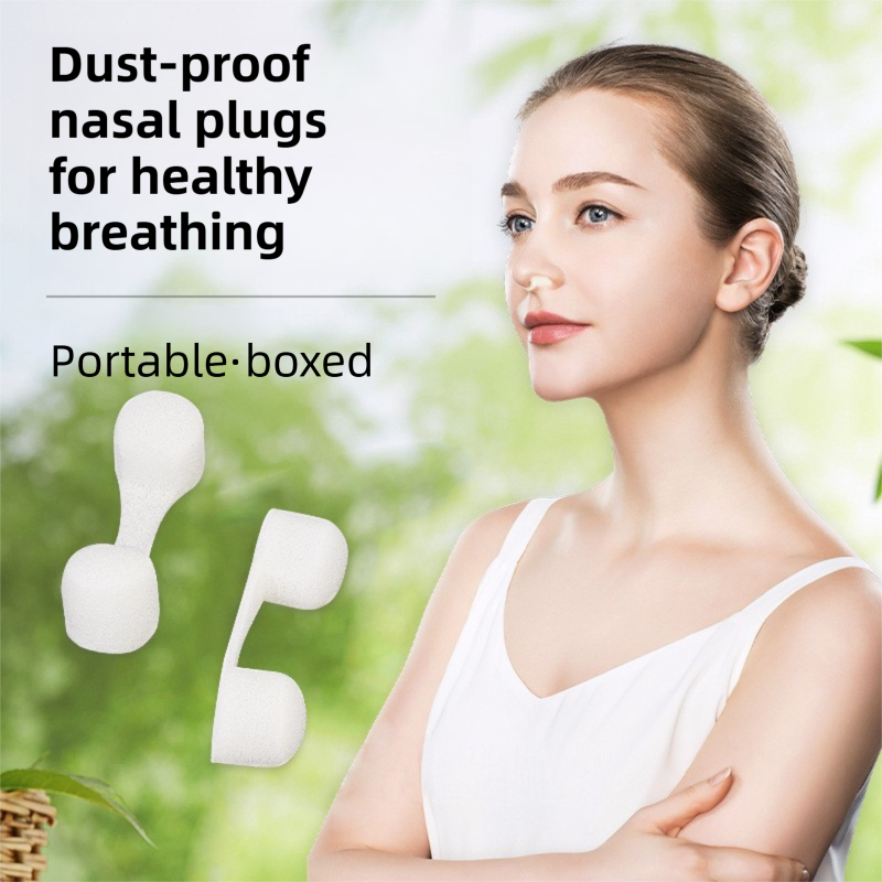 30pcs White Invisible Sponge Nasal Filters with 3 Storage Cases- Dust Pollen view 3